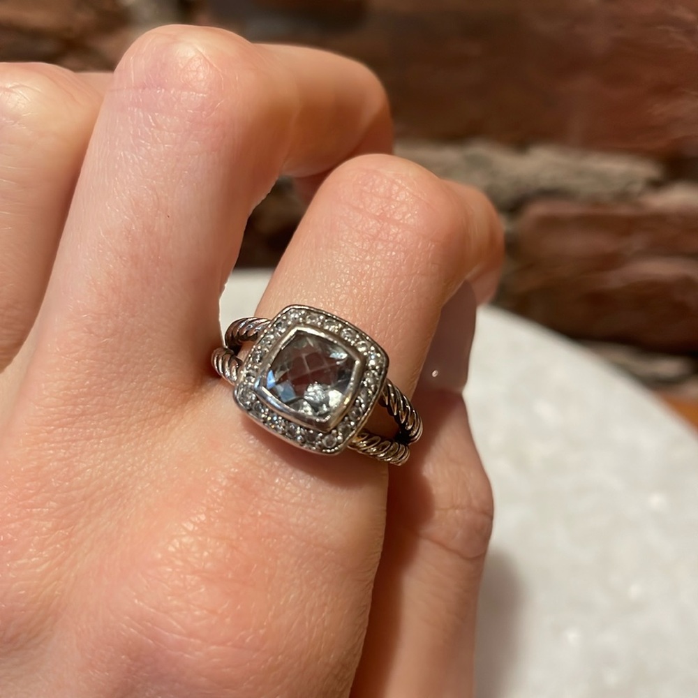 David Yurman Petite Albion Ring with Prasiolite